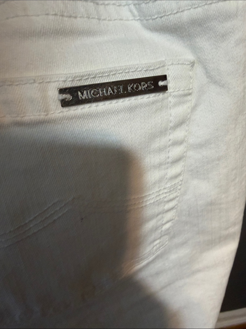MICHAEL KORS White  Women’s Jeans - Classic Straight Fit - Picture 4 of 5